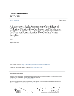 A Laboratory Scale Assessment of the Effect of Chlorine