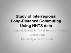 Study of Interregional Long-Distance Commuting Using NHTS data