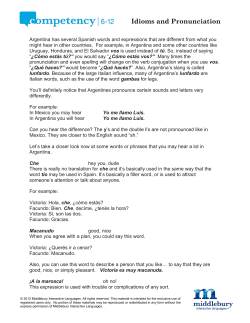 Idioms and Pronunciation