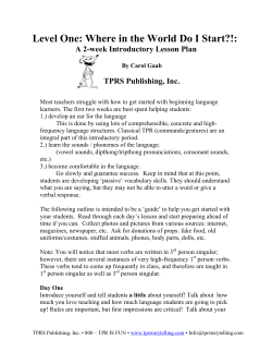 Level One: Where in the World Do I Start?!: