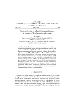 On the utilization of industrial/municipal sludges as