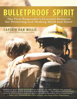 Praise for Bulletproof Spirit - Kuwait Life Sciences Company