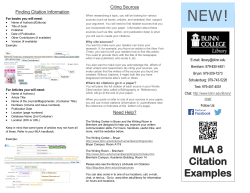 MLA 8 Citation Examples
