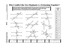 Why Couldn`t the *o Elephants Go Swimming Together?