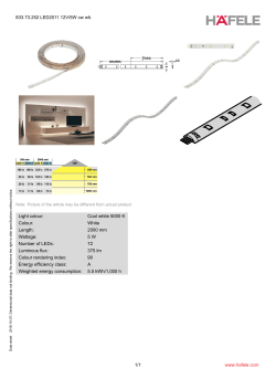 833.73.252 LED2011 12V/5W cw wh. Light colour