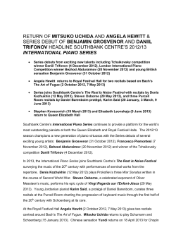 press release - Southbank Centre