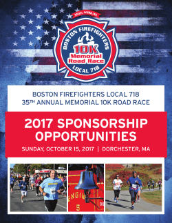 2017 SPONSORSHIP OPPORTUNITIES