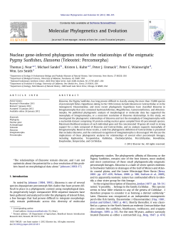 Nuclear gene-inferred phylogenies resolve the relationships of the
