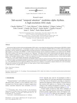 Sub-second ``temporal attention`` modulates alpha rhythms. A high