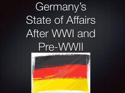 germany post wwi - Norwell Public Schools