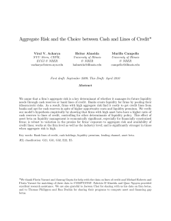 Aggregate Risk and the Choice between Cash and Lines