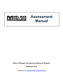 Assessment Manual