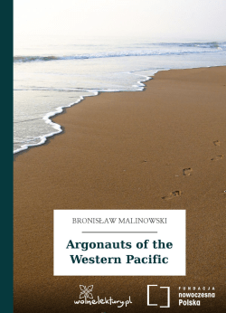 Bronisław Malinowski, Argonauts of the Western