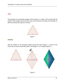 Task: The perimeter of an isosceles triangle is 24cm (Figure 1). A