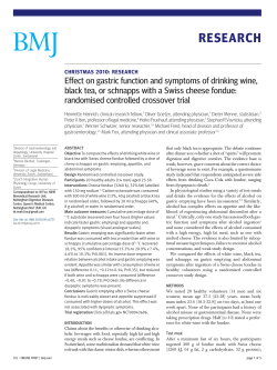 Effect on gastric function and symptoms of drinking wine, black tea
