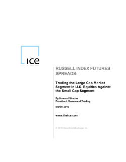 Large Cap vs Small Cap Spread Trading Using Russell 1000