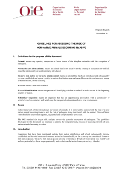 Guidelines for assessing the risk of non