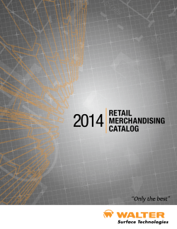Retail MeRchandising catalog - Walter Surface Technologies