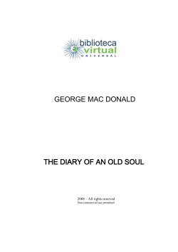 george mac donald the diary of an old soul
