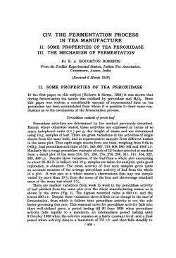 CIV. THE FERMENTATION PROCESS IN TEA MANUFACTURE