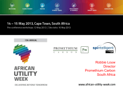 Robbie Louw Director Promethium Carbon South Africa