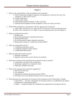 Chapter Review Questions