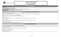 Unit K.4: Let`s Rhyme and Sing English as a Second