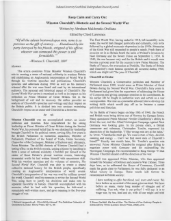 Keep Calm and Carry On