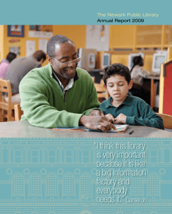 Annual Report for 2009 - Newark Public Library