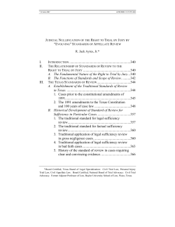 Judicial Nullification of the Right to Trial by Jury