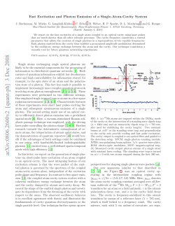 Fast Excitation and Photon Emission of a Single-Atom