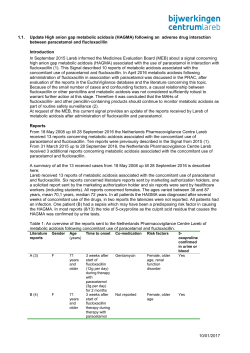 10/01/2017 1.1. Update High anion gap metabolic acidosis