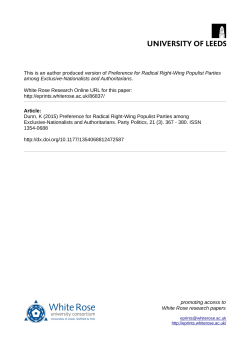 Preference for Radical Right-Wing Populist Parties among Exclusive
