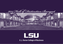 2014 - EJ Ourso College of Business