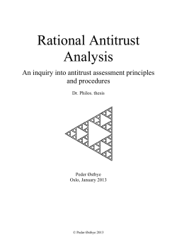 Rational Antitrust Analysis - DUO