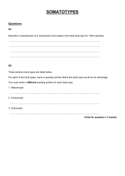 somatotypes - William Ellis School
