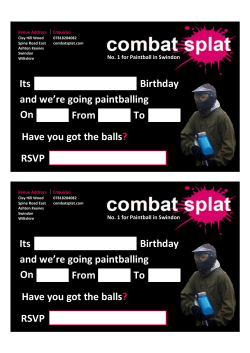 Its Birthday RSVP and we`re going paintba