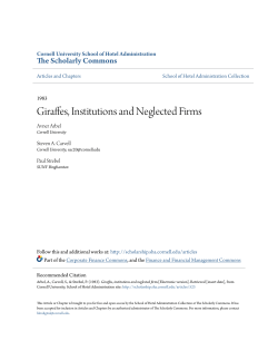 Giraffes, Institutions and Neglected Firms