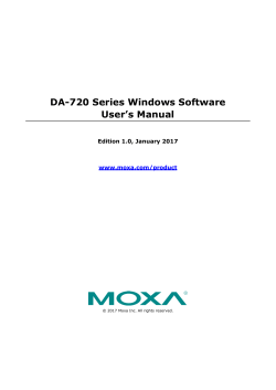 DA-720 Series Windows Software User`s Manual