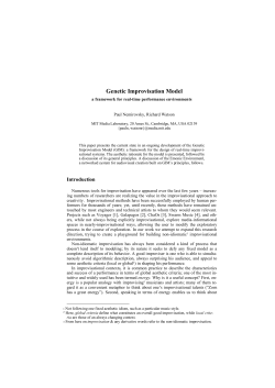 Genetic Improvisational Model