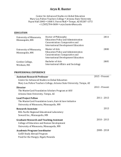 Curriculum Vitae - ASU People Search