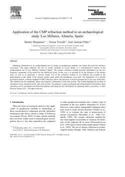 Application of the CMP refraction method to an archaeological ž