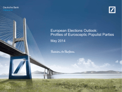 Presentation: European Elections Outlook: Profiles of