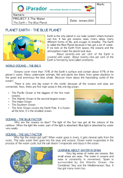 planet earth &ndash; the blue planet