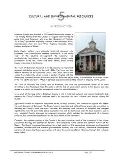 Cultural and Environmental Resources