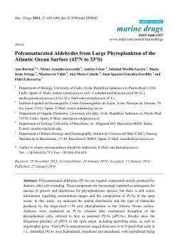 Polyunsaturated Aldehydes from Large Phytoplankton of the Atlantic