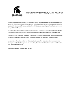 North Surrey Secondary Class Historian