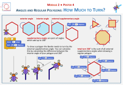module 2 ● poster 4 angles and regular polygons