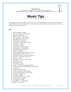 our music recommendation list