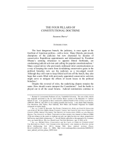 the four pillars of - Cardozo Law Review